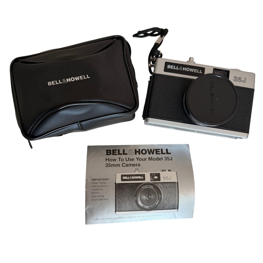 Bell & Howell 35J 35mm Film Camera Vintage Point and Shoot with Case and Box